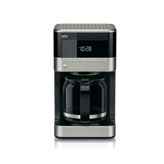 Braun 12-Cup Stainless Steel / Black Programmable Coffee Maker
