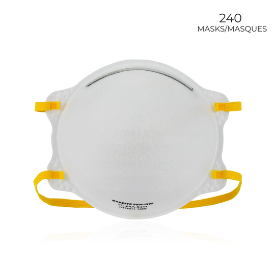 Makrite 9500-N95, NIOSH Respirator, FDA Cleared for Surgical, Pack of 240
