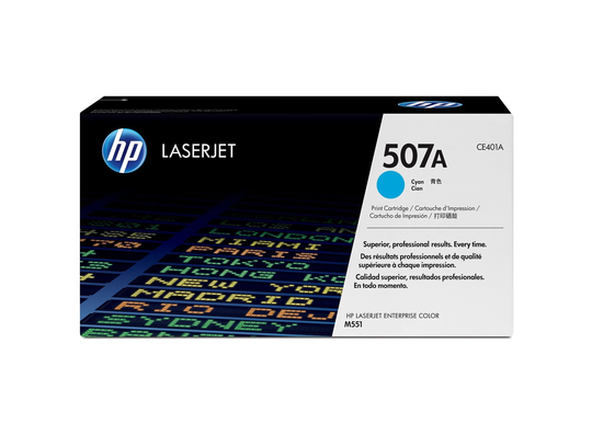 HP 507A (CE401A) Cyan Original LaserJet Toner Cartridge