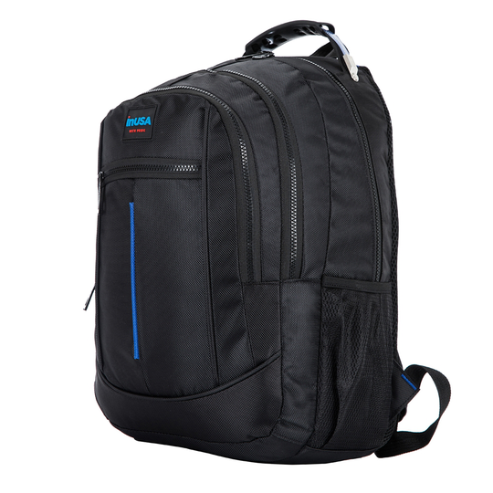 InUSA Roaster Black Executive Backpack for Laptops up to 15.6-in