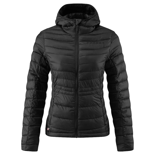 Föhn Women's Micro Synthetic Down Hooded Jkt - UK 8} - Black