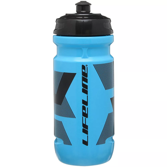 LifeLine Water Bottle 600ml - 600ml} - Blue - Black