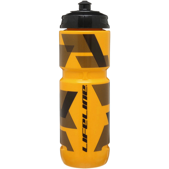 LifeLine Water Bottle 800ml - 800ml} - Yellow - Black