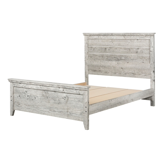 South Shore Furniture Lionel Queen-Size Panel Bed - Seaside Pine