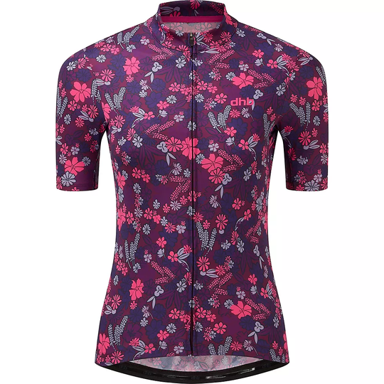 dhb Moda Womens Short Sleeve Jersey - FIORI - UK 8} - Red