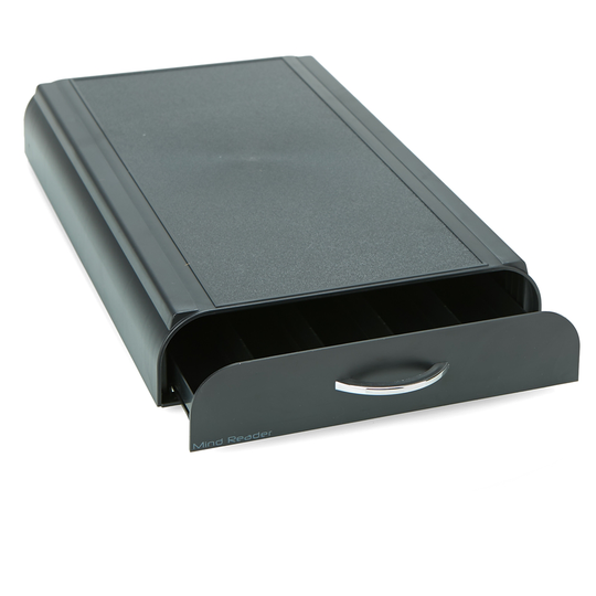 Mind Reader Black 1-Drawer Single-Serve Coffee Pod Case