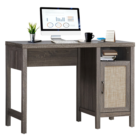 Costway 19-in Dark Oak Modern/Contemporary Writing Desk