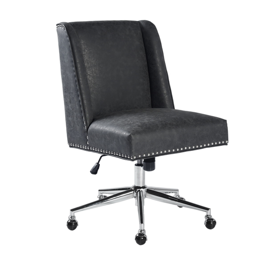 Homycasa Suttner Brown Contemporary Ergonomic Adjustable Height Swivel Desk Chair