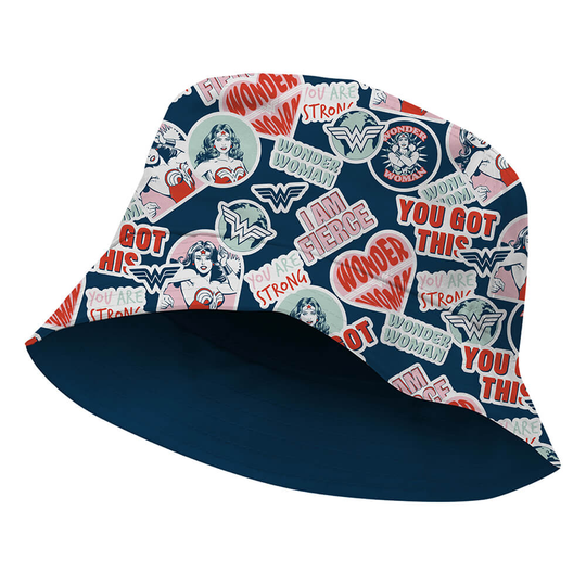 DC Wonder Woman Collage DC Wonder Woman Bucket Hat