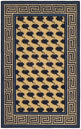 Safavieh NPT428A Newport Area Rug, Beige / Blue, NPT428A-4