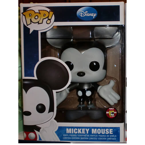 Disney Funko Mickey Mouse (9 Pop! Silver/Black Colorway) Pop! Vinyl