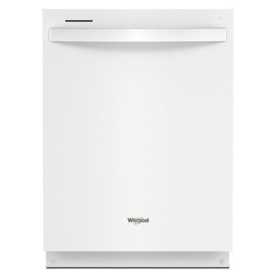 Whirlpool 47 dB 24-in White Hidden Control Panel Built-In Dishwasher - Energy Star Certified