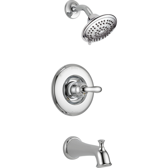 Delta Compel 14 Series Bath and Shower Trim Set - with Shower Head - Chrome