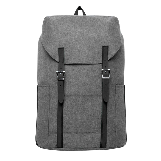 Marin Collection 12-in x 5.5-in x 17-in Grey Backpack