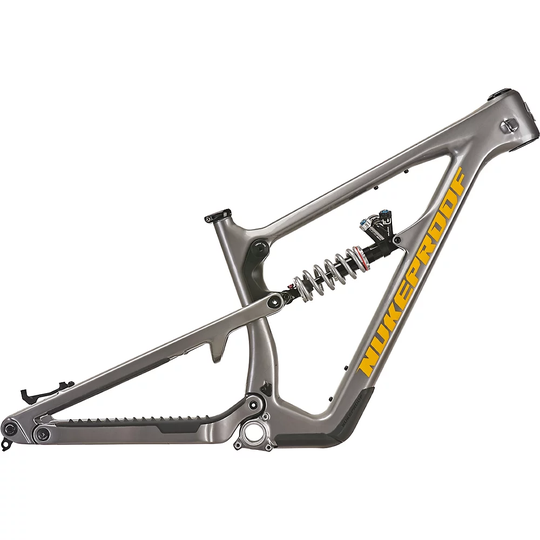 Nukeproof Mega 297 Carbon MTB Frame (Push Shock) - S} - Silver