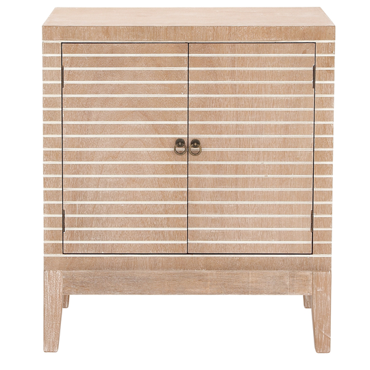 UMA Enterprises 36 In. x 30 In. Contemporary Cabinet Light Brown Wood