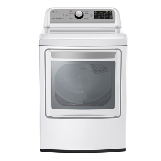LG 7.3-cu ft 27-in Front Load Electric Dryer with TurboSteam (White) ENERGY STAR