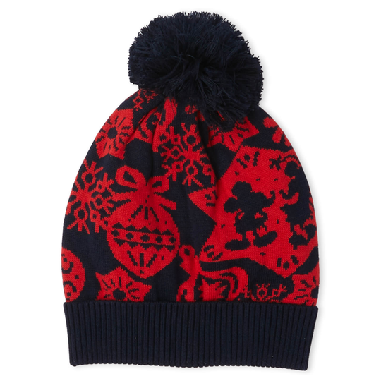 Mickey Mouse Christmas Beanie White