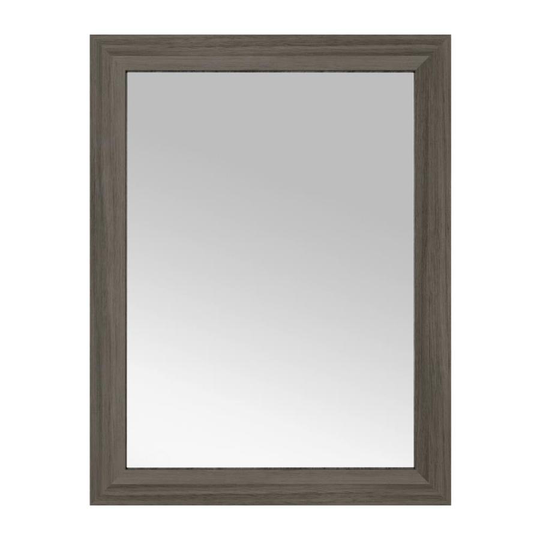 Cutler Silhouette 23-in W x 30-in H Zambukka Rectangular Bathroom Mirror