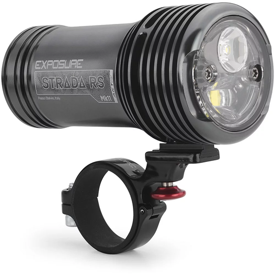 Exposure Strada MK11 RS Front Light with AKTiv - Gun Metal Black