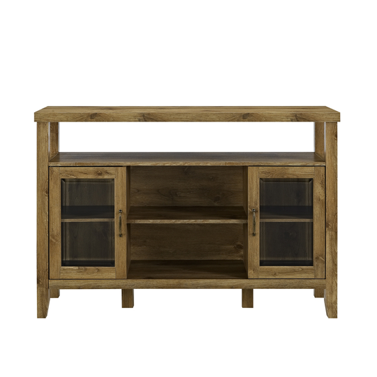 Walker Edison Rustic TV Cabinet - 52-in x 35-in - Barnwood