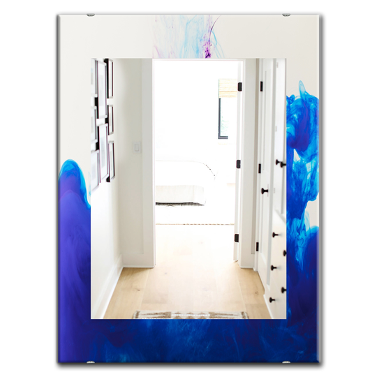 Designart Canada 35.4-in L x 23.6-in W Rectangle Ink Composition Polished Wall Mirror