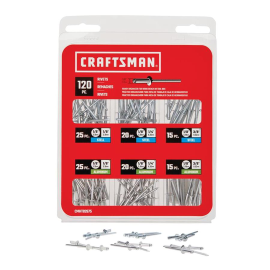 CRAFTSMAN 120ct Assorted Rivet Kit