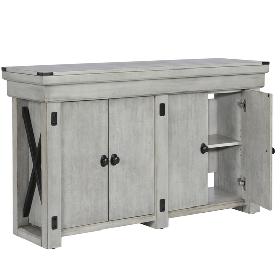 Ameriwood Home Wildwood - Aquarium Stand - 55 Gallons - Rustic White