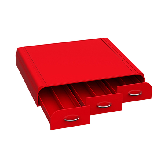 Mind Reader Red 3-Drawer 36-Capacity Single-Serve Coffee Pod Case