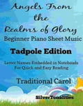 Angels From the Realms of Glory Beginner Piano Sheet Music Tadpole Edition
