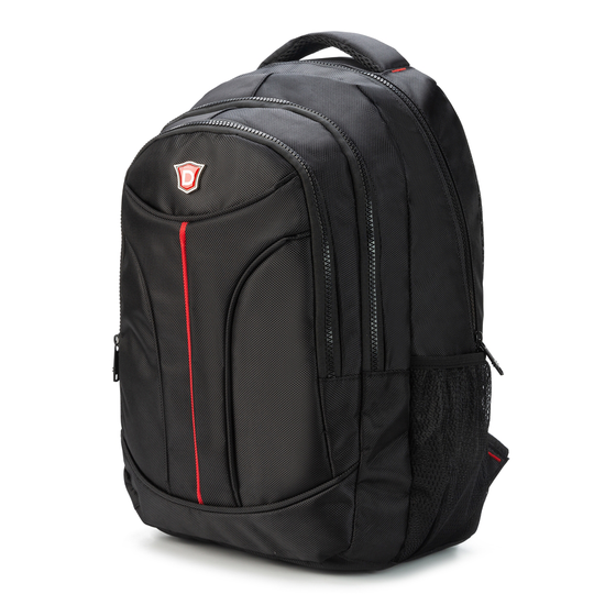 Dukap Cruiser Black Executive Backpack for Laptops up to 15.6-in