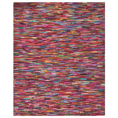 Safavieh Nantucket 5-ft x 8-ft Pink and Multi-Colour Area Rug