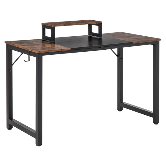 HomCom 47.25-in Brown Modern/Contemporary Writing Desk