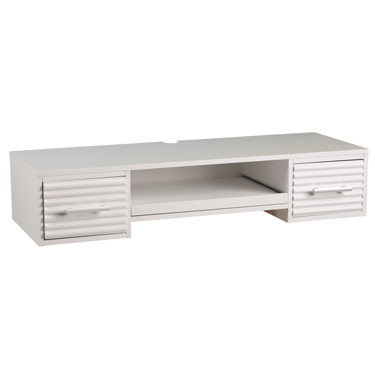 Southern Enterprises Sontage 42-in White Modern/Contemporary Floating Desk
