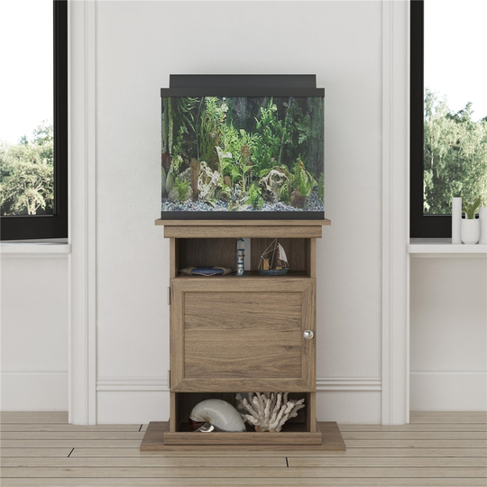Ameriwood Home Ameriwood Flipper 10/20 Gallon Aquarium Stand - 15.67-in x 25-in x 28.03-in - Rustic Oak