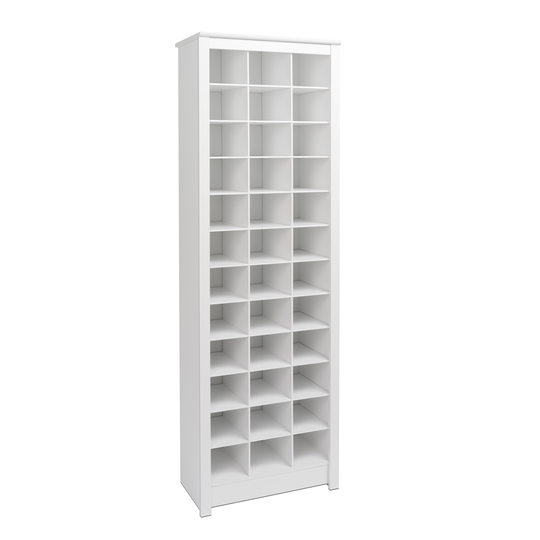 Prepac 36 pair Shoe Storage Rack - White - 23.5-in L x 72.5-in H