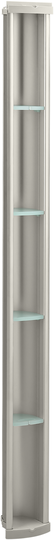 KOHLER Pilaster Shower Locker Storage - 61-in - Aluminum - Nickel
