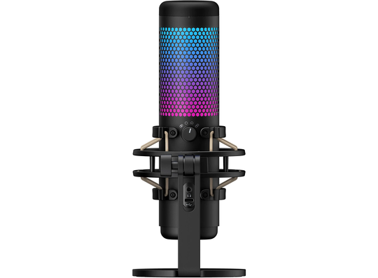 HyperX QuadCast S - USB Microphone (Black-Grey) - RGB Lighting