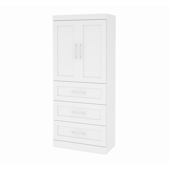 Bestar Pur 36-in White Armoire