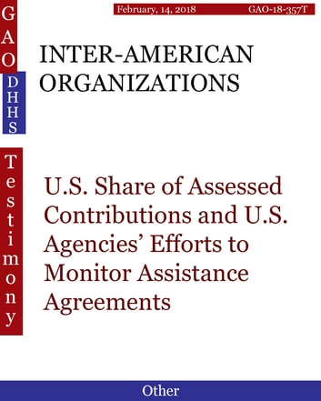 INTER-AMERICAN ORGANIZATIONS: U.S. Share of Assessed Contributions and U.S. Agencies' Efforts to Monitor Assistance Agreements