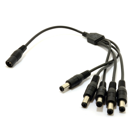 SeqCam CCTV 1 to 5 Power Cable Splitter