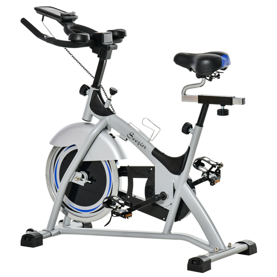 Soozier Indoor Cycling Bike with LCD Screen