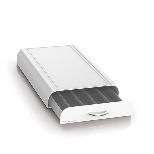 Mind Reader White 1-Drawer Single-Serve Coffee Pod Case
