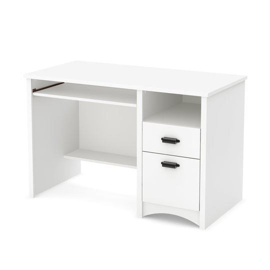 South Shore Furniture Gascony Desk - 47.5-in x 23.5-in x 30.62-in - White