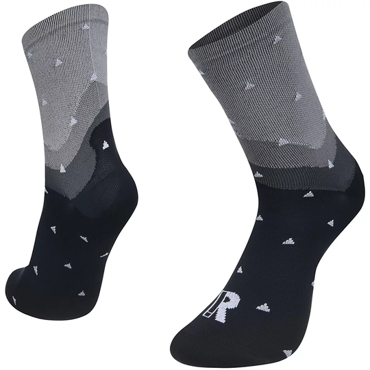 Ratio 16cm Sock - Fuji - S/M} - Black-Grey