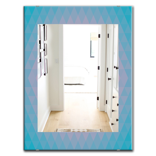 Designart Canada 35.4-in L x 23.6-in W Rectangle Pastel Dreams Polished Wall Mirror