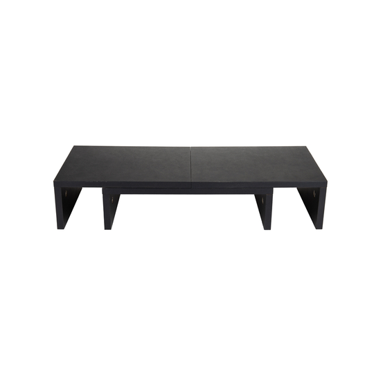 Mind Reader 36.4-in Black 2-Tier Traditional Adjustable Dual Monitor Riser