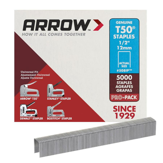 Arrow Fastener T50 1/2-in Heavy-Duty Staples (5,000-Count)