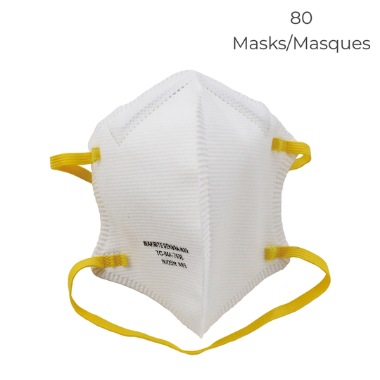Makrite Sekura 80-Pack N95 NIOSH Foldable Respiratory Mask