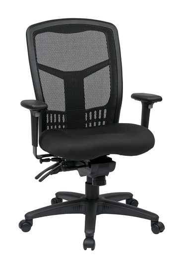 Pro-Line II™ Pro-Line II Black High Back Chair with Adjustable Arms
